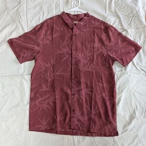Men's Maroon Short Sleeve Shirt